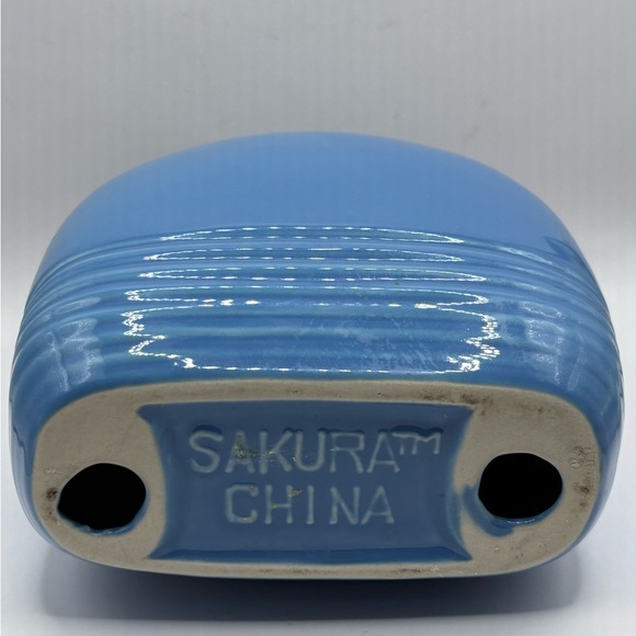 Napkin holder or mail holder from Sakura Japan. Blue China. - Picture 4 of 4